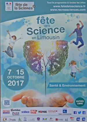 Fête de la science en Limousin du 8 au 15 octobre 2017