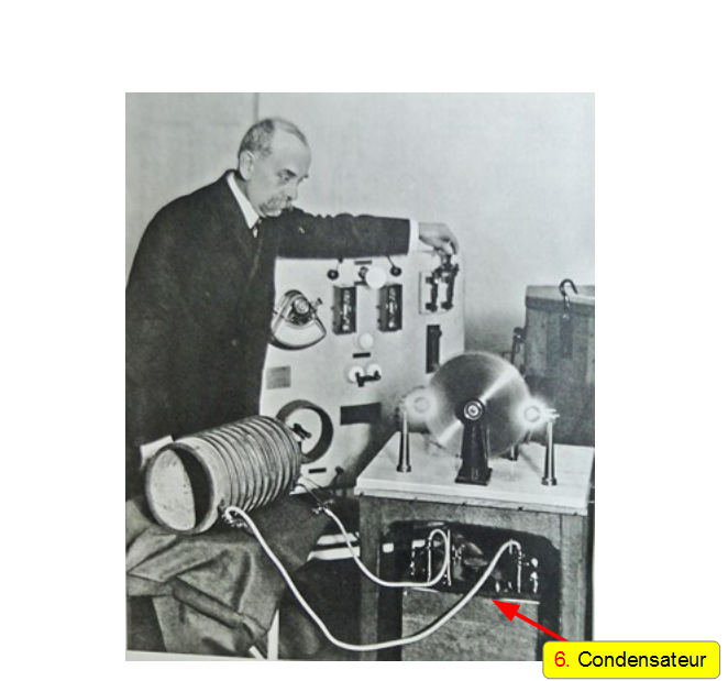 Année 1900, le professeur d’Arsonval &nbsp;présente son nouveau générateur d’électrothérapie en hautes fréquences utilisant un &nbsp;«éclateur tournant».